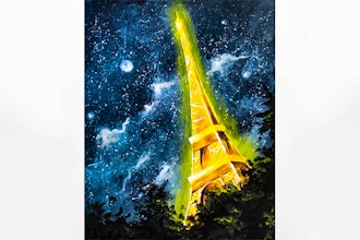 Paint Nite: Moonlit Starry Paris